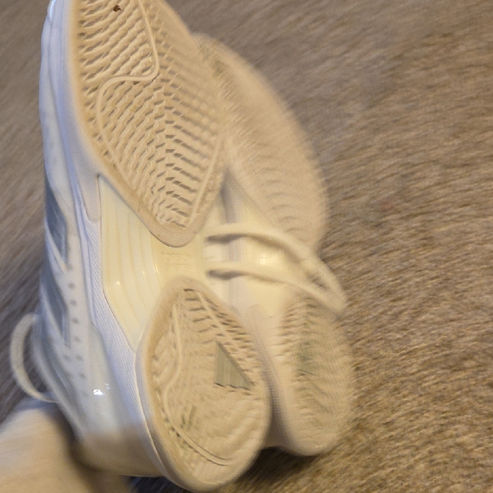 adidas White and Silver Men's Shoes - Picture 5 of 5